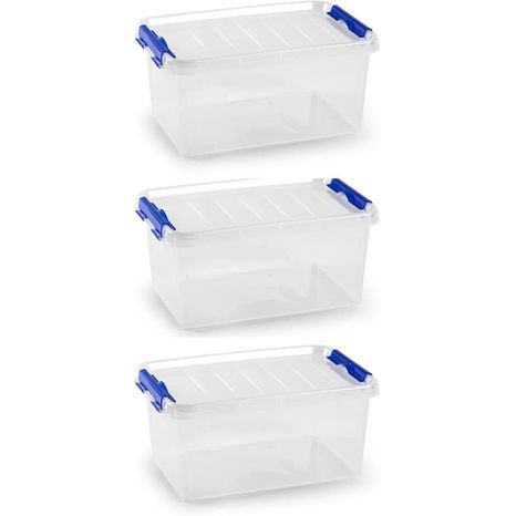 Set De 3 Cajas De Almacenaje De Plástico 8l con Ofertas en Carrefour