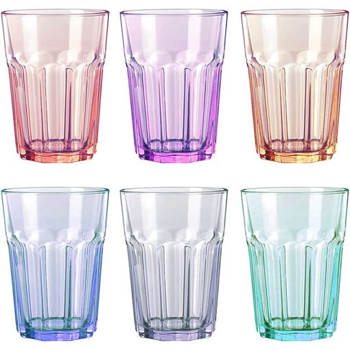 Set De 6 Vasos Para Agua De Cristal Secret De Gourmet Multicolor con  Ofertas en Carrefour