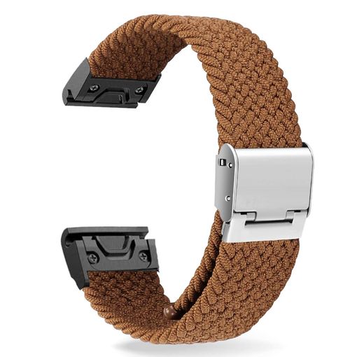 Correa Solo Loop Ajustable Trenzada Para Garmin Fenix 6x - Pro And Sapphire  Editions Marrón con Ofertas en Carrefour