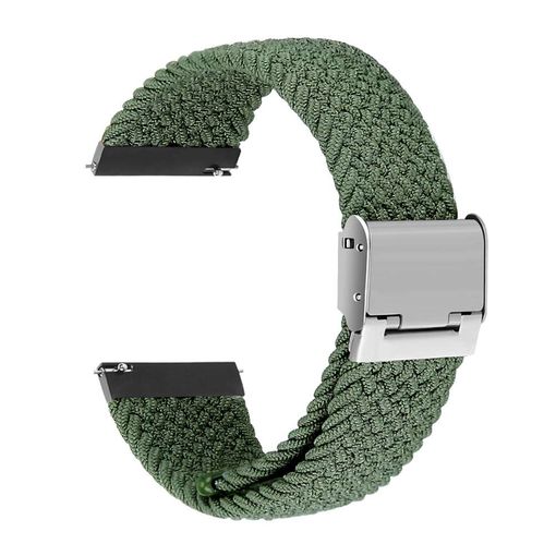 Correa Solo Loop Ajustable Trenzada Para Amazfit Gts 4 Mini Verde