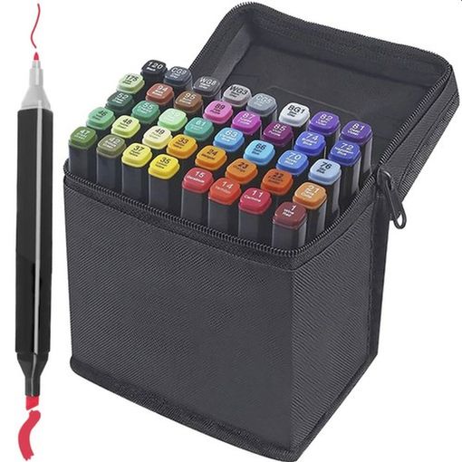 Set De Rotuladores De Alta Calidad, Rotuladores Profesionales, Dibujo,  Rotuladores Lettering, Doble Punta. 40 Unidades. con Ofertas en Carrefour