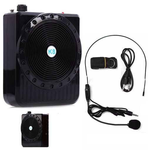 Amplificador De Voz Portátil Inalámbrico Altavoz Recargable Con Micrófono,  Bluetooth, Radio Fm Inalámbrica Y Micrófono, Altavoz con Ofertas en  Carrefour