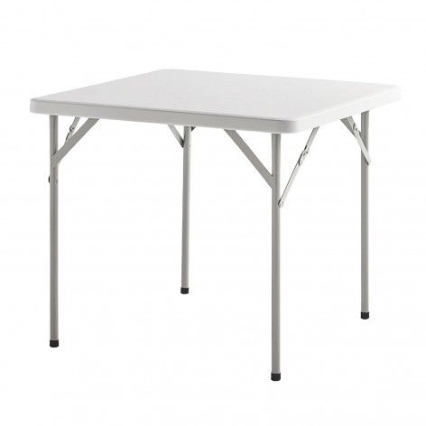 Mesa Plegable 88 cm Blanco.