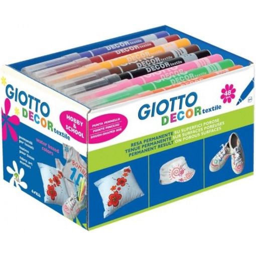 Rotuladores Giotto grueso bote 48 ud