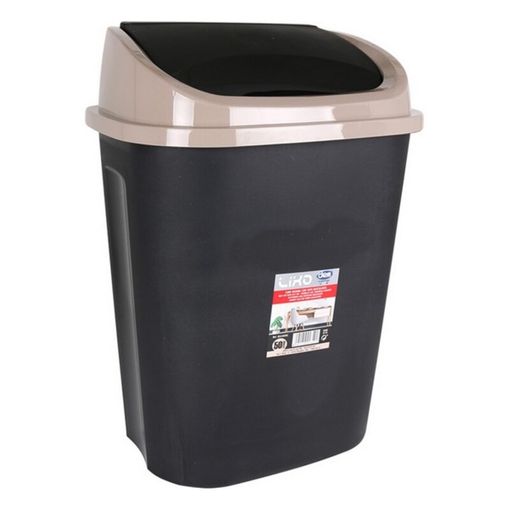 Cubo De Basura 50l De Abs Acero Inoxidable Homcom 33x25x84 Cm - Plata con  Ofertas en Carrefour