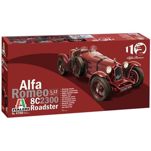 Italeri 4708 - Maqueta Coche Alfa Romeo 8c 2300 Roadster. Escala 1/12 con  Ofertas en Carrefour