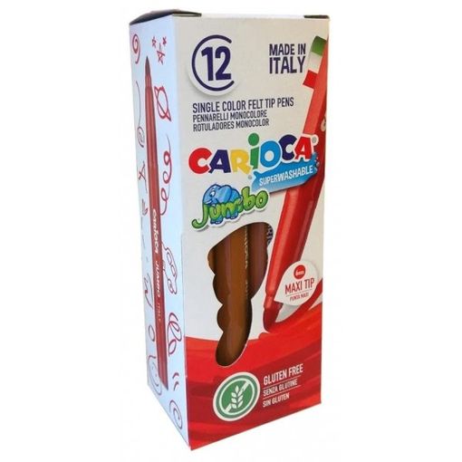 Estuche rotuladores 24 colores carioca jumbo