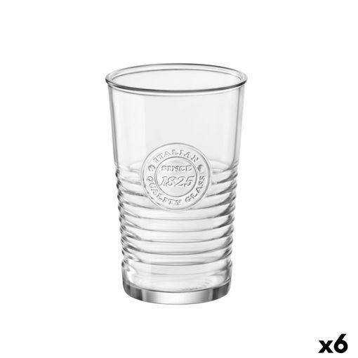 Bormioli Rocco Juego de 6 vasos Rockbar Rocks 27cl, Rosa