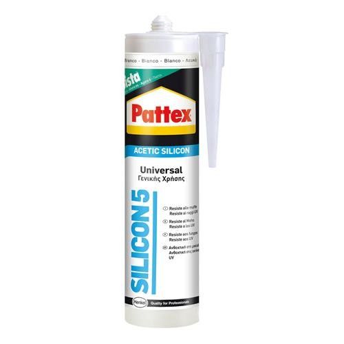 fischer - silicona transparente acética profesional para sellar