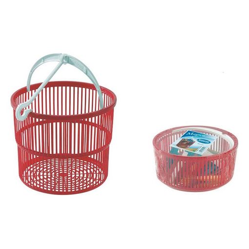 Carrefour Home Pack Cesta con 20 Pinzas para Ropa de Plástico