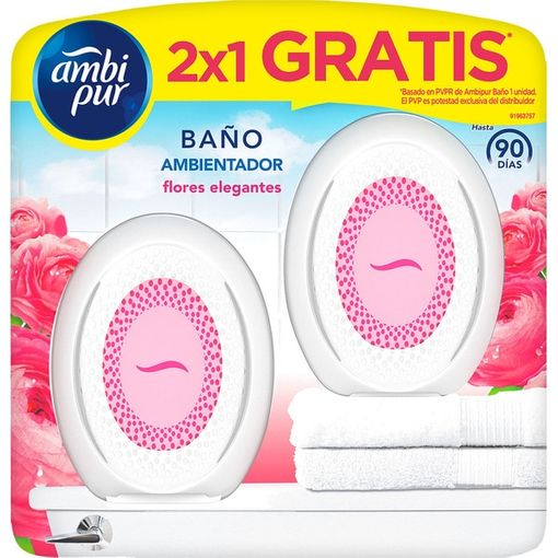 Ambientador de baño Ambipur Hierba Fresca Pack 2 15 ml