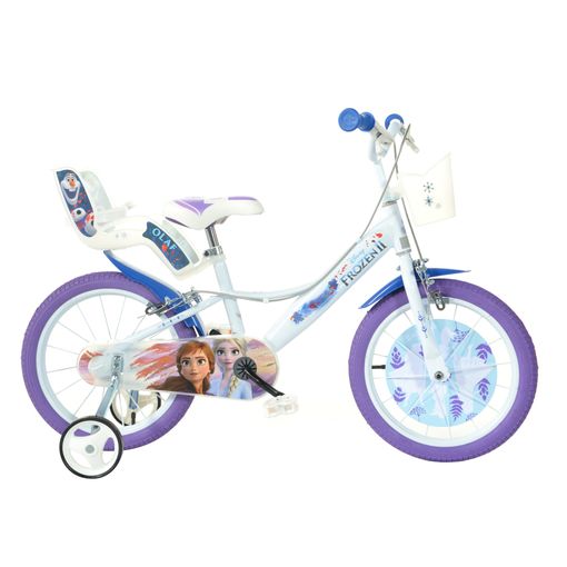 Bicicleta Infantil Disney Frozen 16 Pulgadas 5 - 7 Años con en Carrefour | Ofertas Carrefour