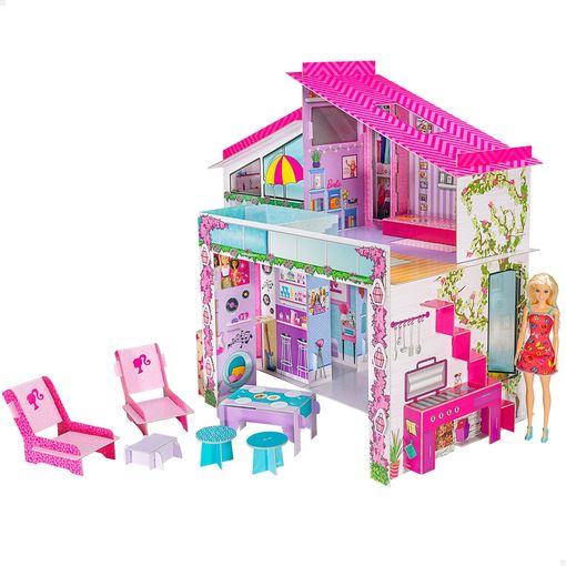 Barbie - Dreamhouse Cartón Para Montar Con Accesorios Y Muñeca Incluida,  Juguete +4 Años con Ofertas en Carrefour