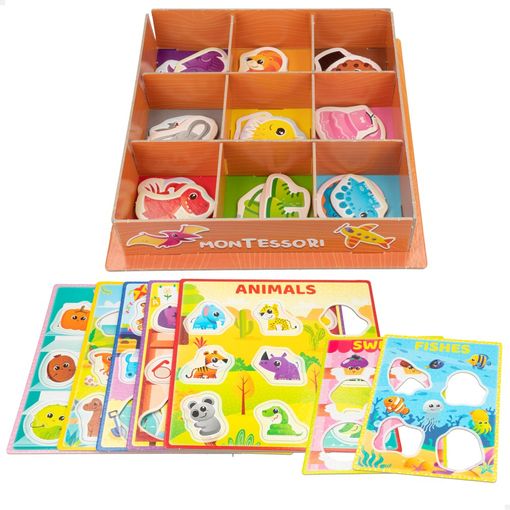 Liscinai - Juego Montessori Colours Con Caja 3d Y 61 Piezas Para Aprender  Colores Y Figuras, Para Niños +1 Año con Ofertas en Carrefour