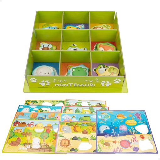 Liscinai - Juego Montessori Happy Animals Con Caja 3d Y 67 Piezas Para  Aprender Animales, Para Niños +1 Año con Ofertas en Carrefour