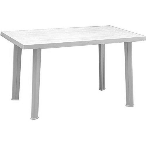 Mesa Resina Plegable Rectangular 180x70x74 cm RDM Desing. Blanco