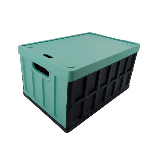 TATAY - Caja de Ordenación Multiusos 15L 100% Reciclable con Tapa Abatible.  Negro