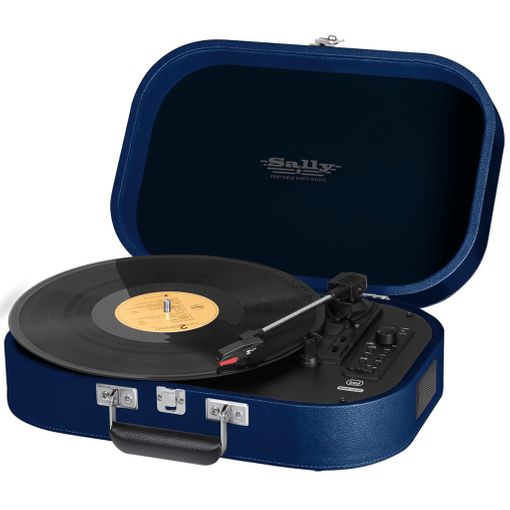 Tocadiscos estéreo vintage Muse MT201BTB, Bluetooth, color Azul