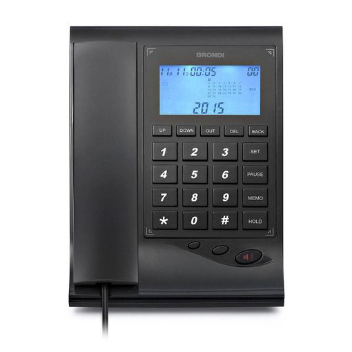 TELEFONO SOBREMESA OFFICE GRAN DISPLAY NEGRO BRONDI