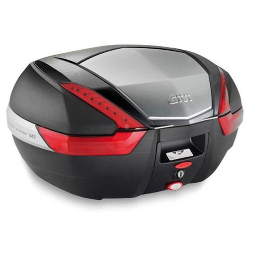 HOMCOM Baúl de Moto para Casco 52L con Llaves y Accesorios Topcase