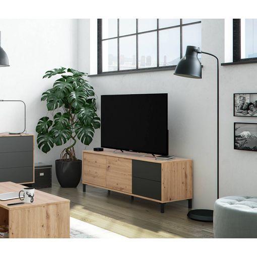 MUEBLE TV 180 CM CON 2 CAJONES Y 2 PUERTAS