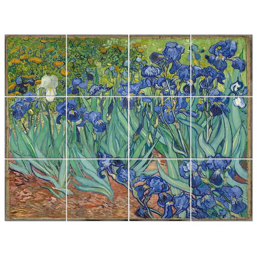Legendarte - Panel Decorativo Multiple Lirios - Vincent Van Gogh Cm.  150x200 (12 Paneles) con Ofertas en Carrefour
