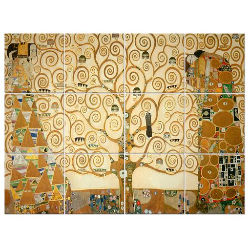 Legendarte - Panel Decorativo Multiple El Árbol De La Vida - Gustav Klimt  Cm. 150x200 (12 Paneles) con Ofertas en Carrefour