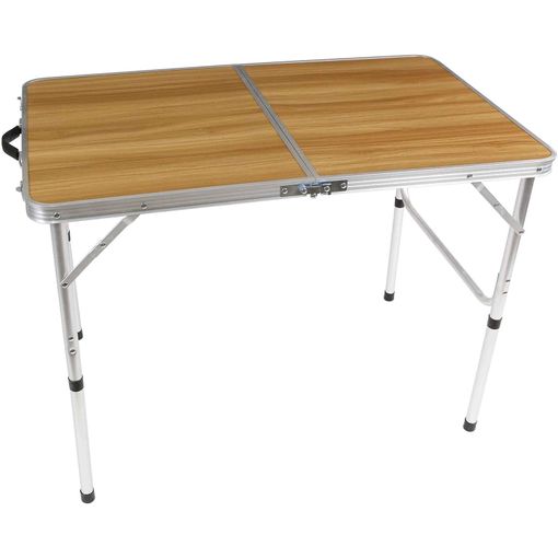 Mesa de Camping Plegable 90cm Color Madera GENERICO