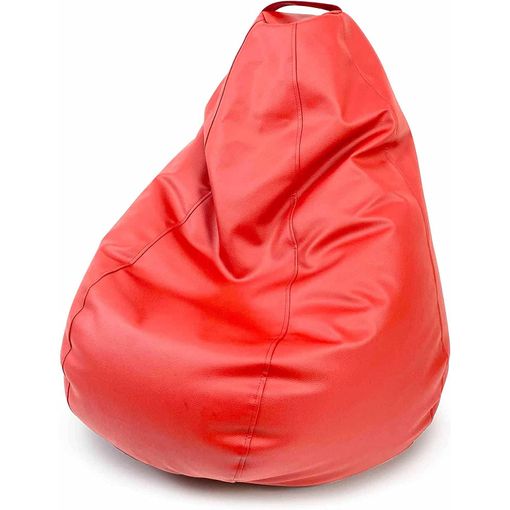 Puff Pera De Poliéster Lolahome Con Relleno Incluido 75x130x75 Cm- Rojo con  Ofertas en Carrefour