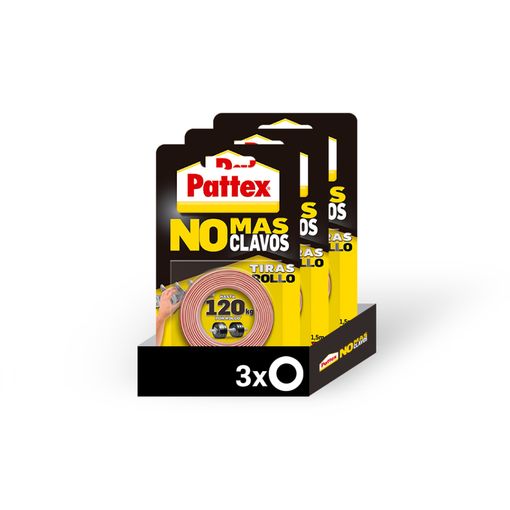 PATTEX NO MÁS CLAVOS TIRAS PRECORTADAS