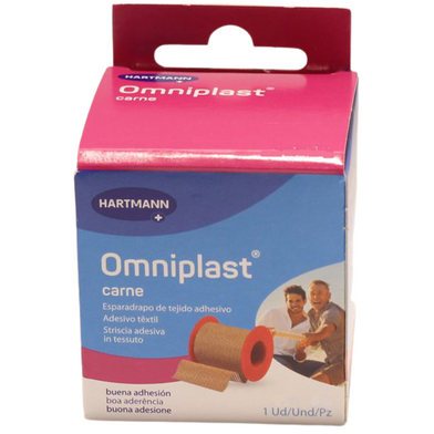 Omniplast Esparadrapo Tela Rosa 10x10cm 1ud