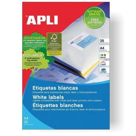 Apli Etiquetas Para Congelador Estuche 10 Hojas 60 Ud 34x53 Blanco 12058  con Ofertas en Carrefour