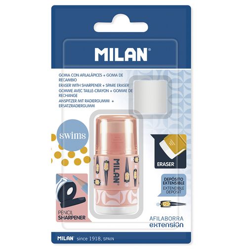 Blister 3 Lapices, Sacapuntas Y Goma Borrar Milan - Neoferr* con Ofertas en  Carrefour