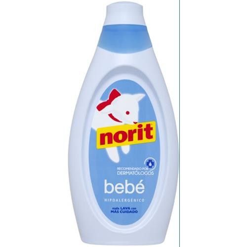 NORIT Bebé - Detergente Líquido para Ropa de Bebé, Pieles Sensibles y  Atópicas - Pack de 4x1125ml