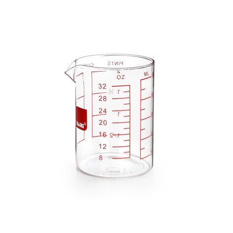 Vaso medidor cristal kitchen lab 250 ml pyrex •