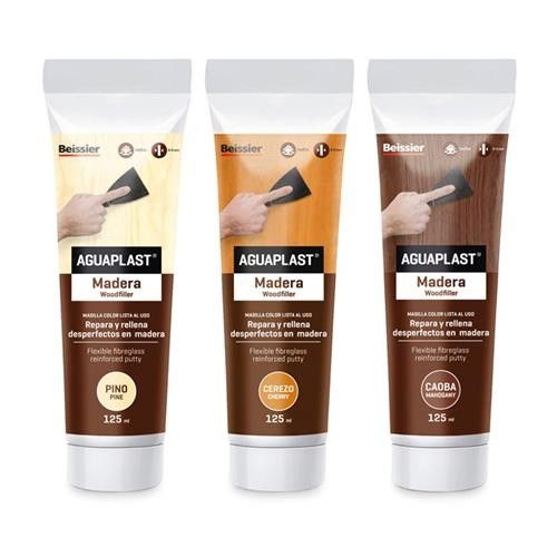 Beissier Aguaplast Masilla para madera (Nogal claro, 125 ml)