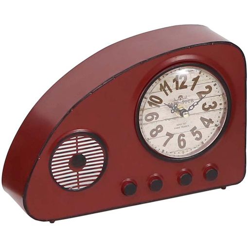 Reloj De Mesa Radio Vintage - Rojo con Ofertas en Carrefour