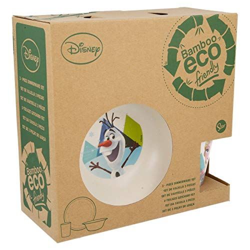 Disney 01335. Set Desayuno De Bambu. Diseno Frozen.