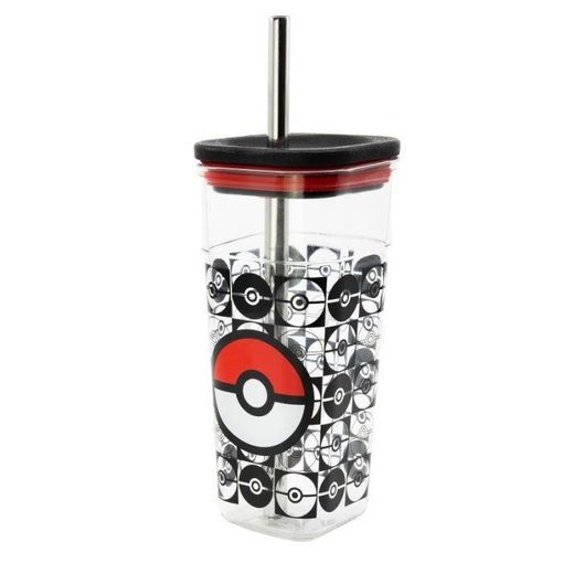 Pokémon Vaso 540ml Acrílico Con Pajita De Acero Inoxidable con Ofertas en  Carrefour