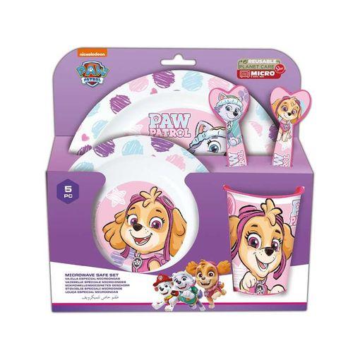 Set Vajilla Infantil Reutilizable Apta Para Microondas Compuesta Por Vaso,  Plato, Cuenco Y Cubiertos De La Patrulla Canina Chicas con Ofertas en  Carrefour