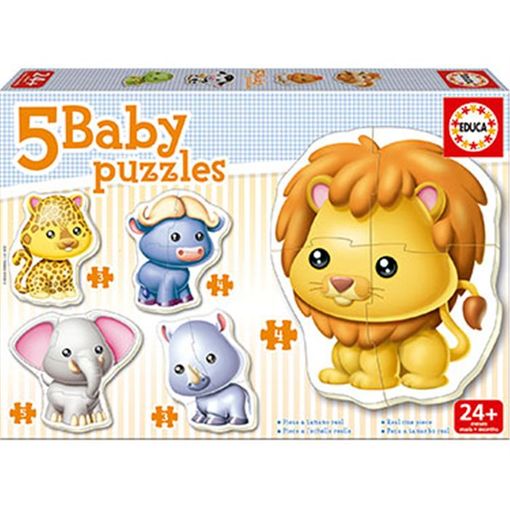 Educa Borrás - Animales - Baby Puzzle, Primer Rompecabezas Bebé