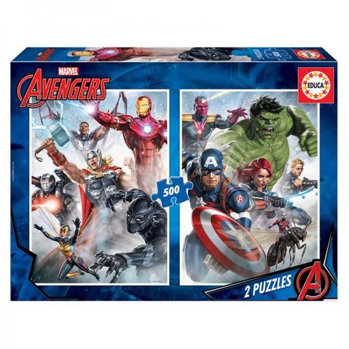 Puzzle Marvel Mania 2x500pz con Ofertas en Carrefour