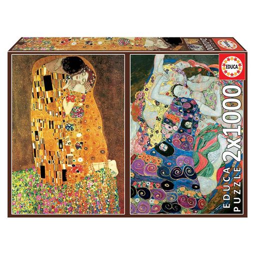 Puzzle 2x1000 El Beso Y La Virgen Gustav Klimt