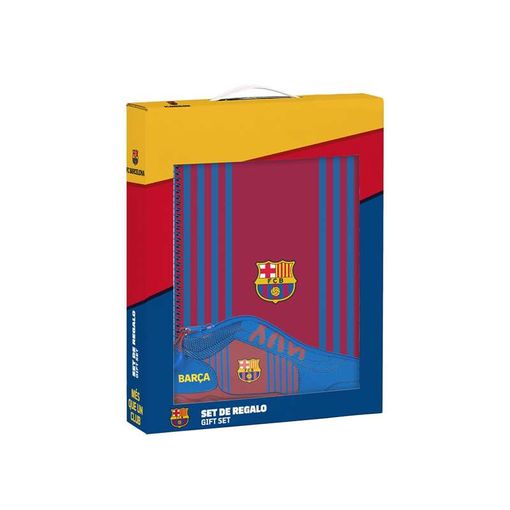 Safta Set De Regalo De F.c. Barcelona 1ª Equipación 21/22