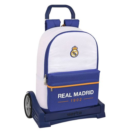 Safta Mochila Escolar Con Carro Evolution Incluido De Real Madrid 1ª Equipación 21/22, 310x150x470 con Ofertas en Carrefour | Carrefour Online