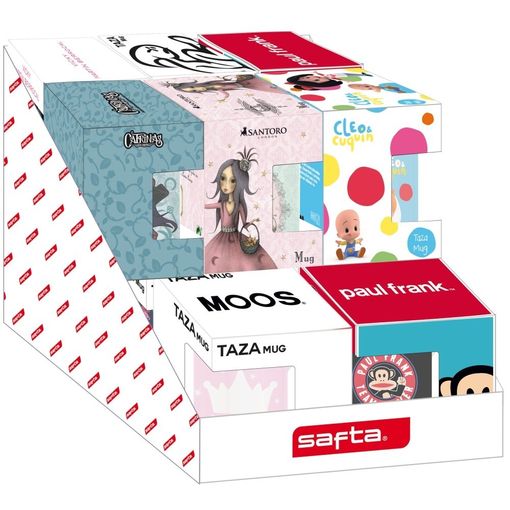 Expositor 14 Tazas Cerámica 350 Ml Licencias