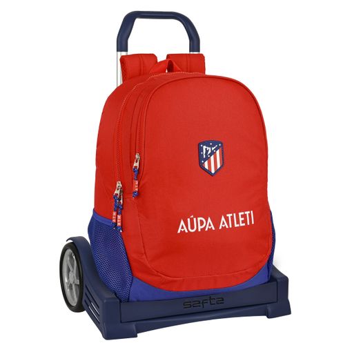 Mochila Escolar Con Ruedas Atlético Madrid Rojo Azul Marino (32 X 44 X 16  Cm) con Ofertas en Carrefour