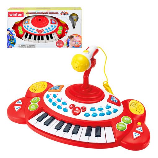 Homcom Piano Infantil 37 Teclas con Micrófono y Luces