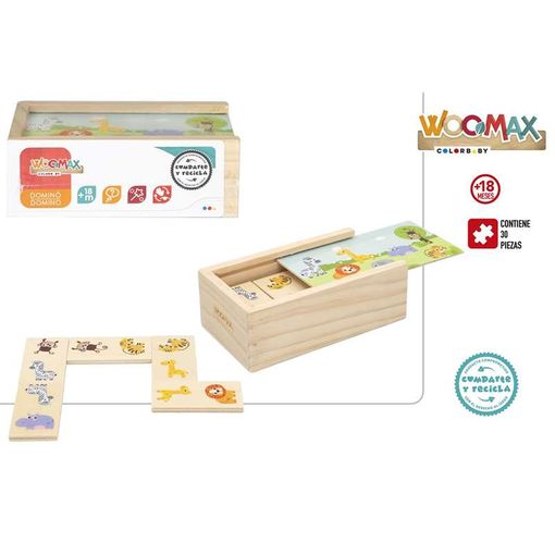 Dominó infantil de madera WOOMAX