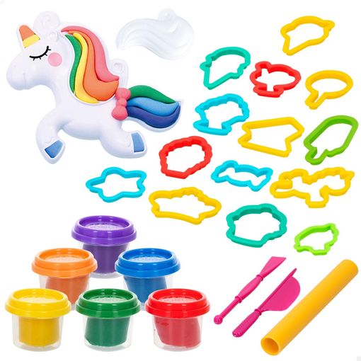 Kit 6 Botes De Plastilina Con Molde Unicornio + Accesorios Play con Ofertas  en Carrefour